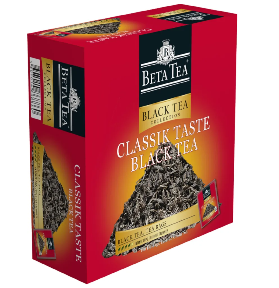 BETA TEA Чай черн классический вкус 100х2г