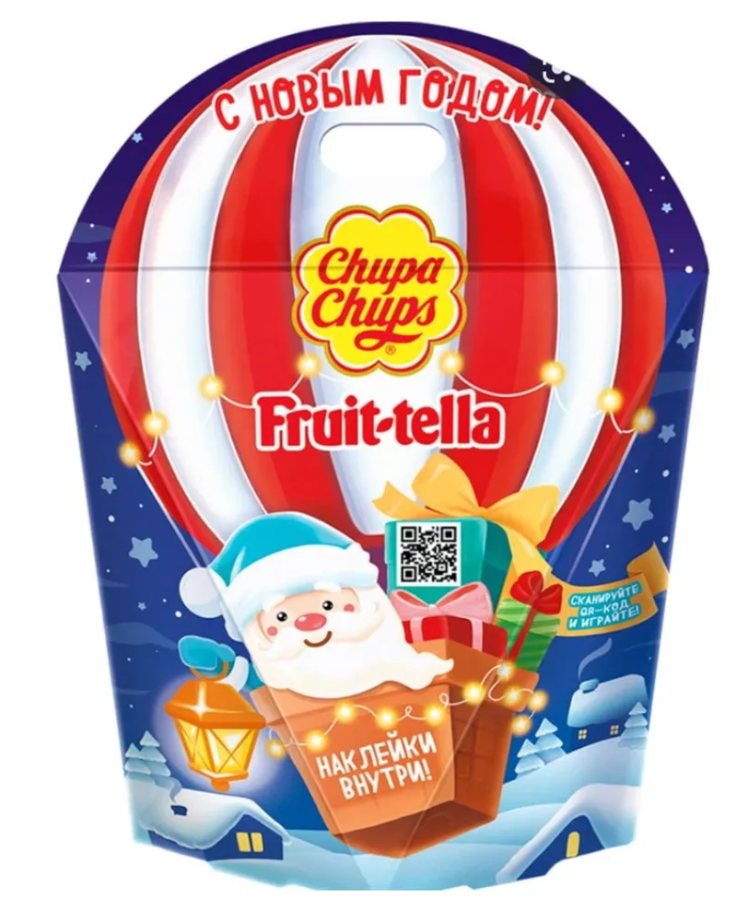 Новогодний шар сумка Chupa Chups Fruittella 251г