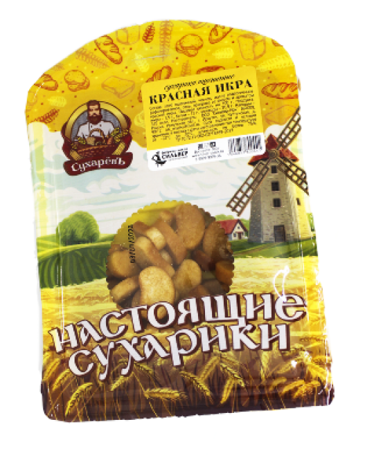 Сухарики СУХАРЁВЪ Красная икра 100 г СЛВ