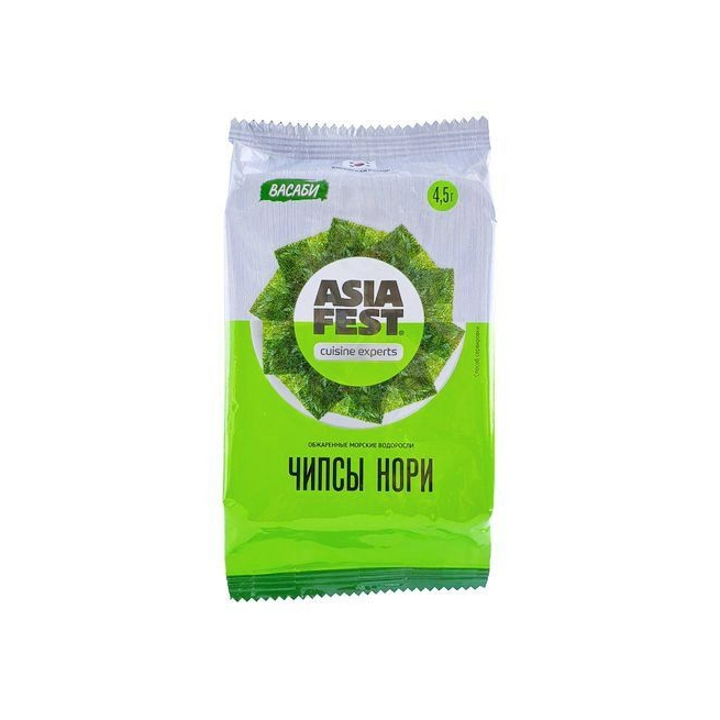 Чипсы-нори ASIAFEST Васаби 4.5 г