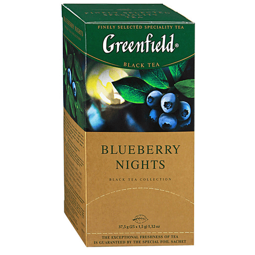 Чай черный GREENFIELD Blueberry Nights 25х1,5г