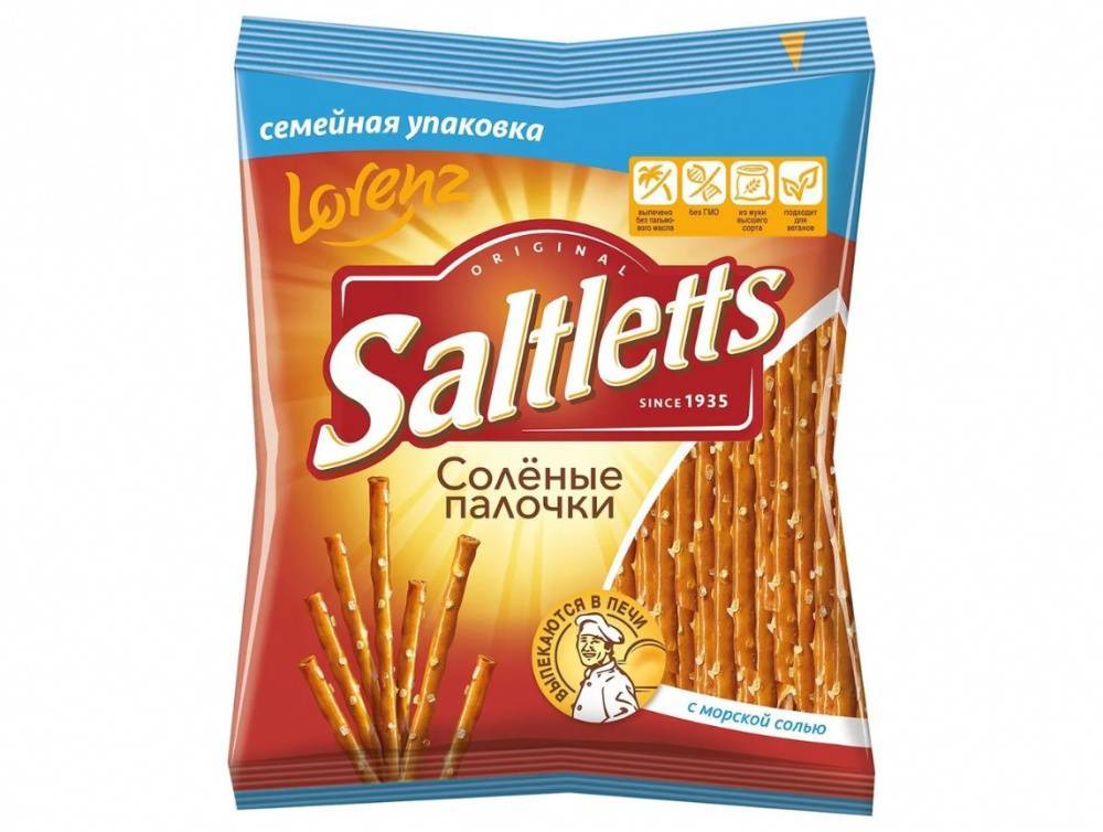 Палочки Lorenz Saltletts соленые 300 гр