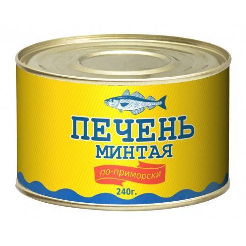 Печень минтая ЮЖНОМОРРЫБФЛОТ По-приморски 240 г