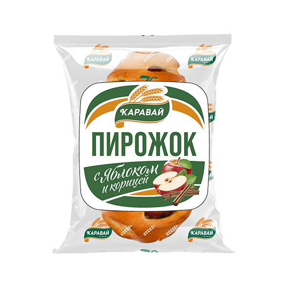 Пирожок КАРАВАЙ с яблоком и корицей 85 г