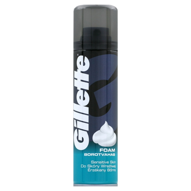 Gillette Пена д/бритья Sensitive skin балл. аэроз. 200 мл