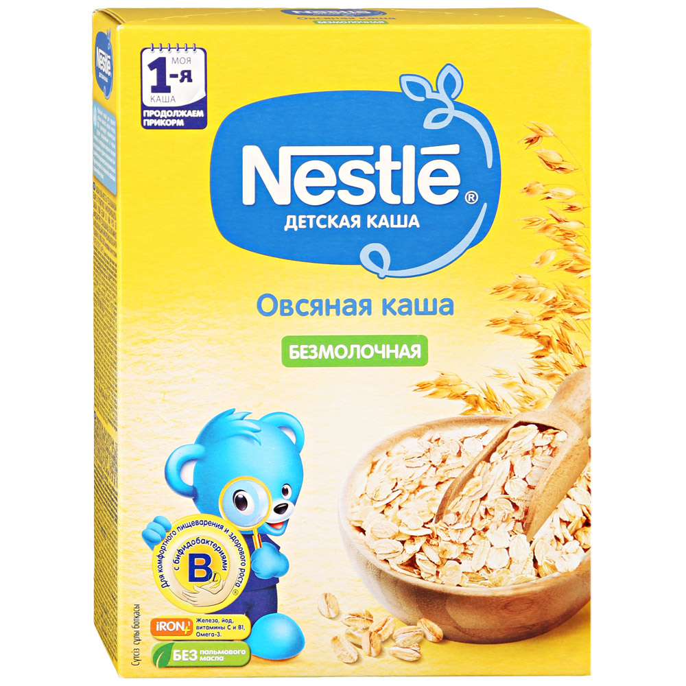 Nestle Каша безмолочная овсяная 5+ мес. кор. 200г
