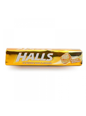 Карамель леденцовая HALLS Мед и лимон 25 г
