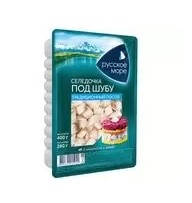 Сельдь РУССКОЕ МОРЕ Под шубу слабосоленая кусочки филе в масле 400 г