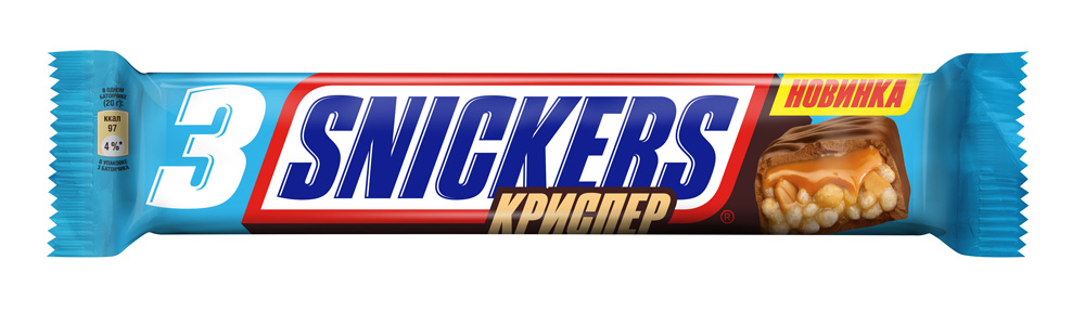 Батончик SNICKERS Криспер шоколадный 60 г