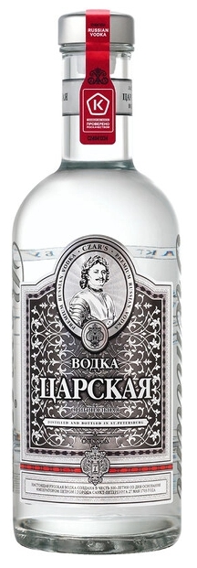 Водка ЦАРСКАЯ ОРИГИНАЛЬНАЯ 0,5л 40%