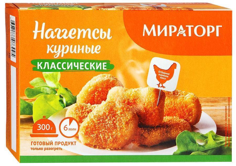 Наггетсы МИРАТОРГ куриные Классические 300 г