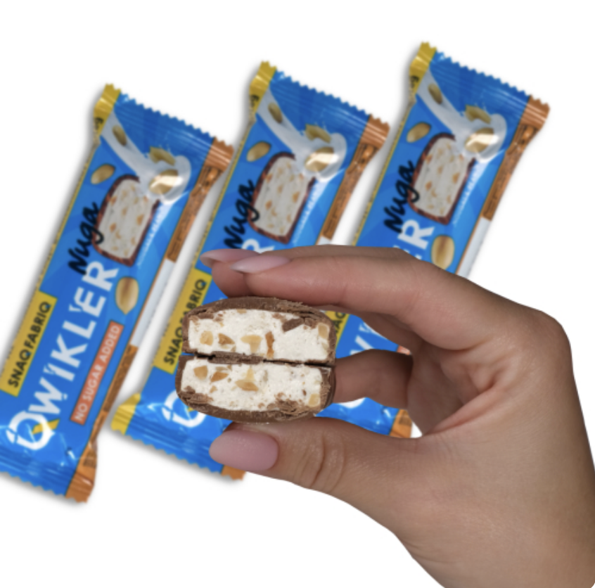 Батончик QWIKLER Snack fabriq нуга и арахис 40г