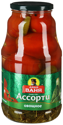 Ассорти овощное ДЯДЯ ВАНЯ маринованное 1800 г