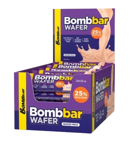 Протеиновая вафля Bombbar Wafer Топленое молоко 32г