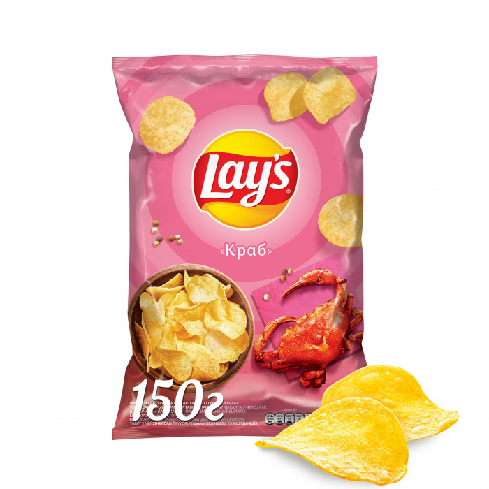 Чипсы LAYS краб 150 г