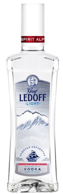 Водка «ГРАФ ЛЕДОФФ ЛАЙТ (GRAF LEDOFF LIGHT)» 0,5л 40%