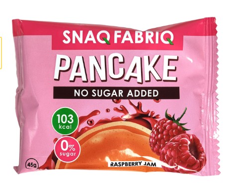 Панкейк неглазированный с начинкой Малиновый джем, TM SNAQ FABRIQ 45г