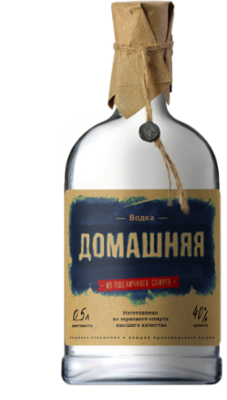 Водка ПИТЕЙНЫЙ ДОМ ДОМАШНЯЯ 0,5л 40%