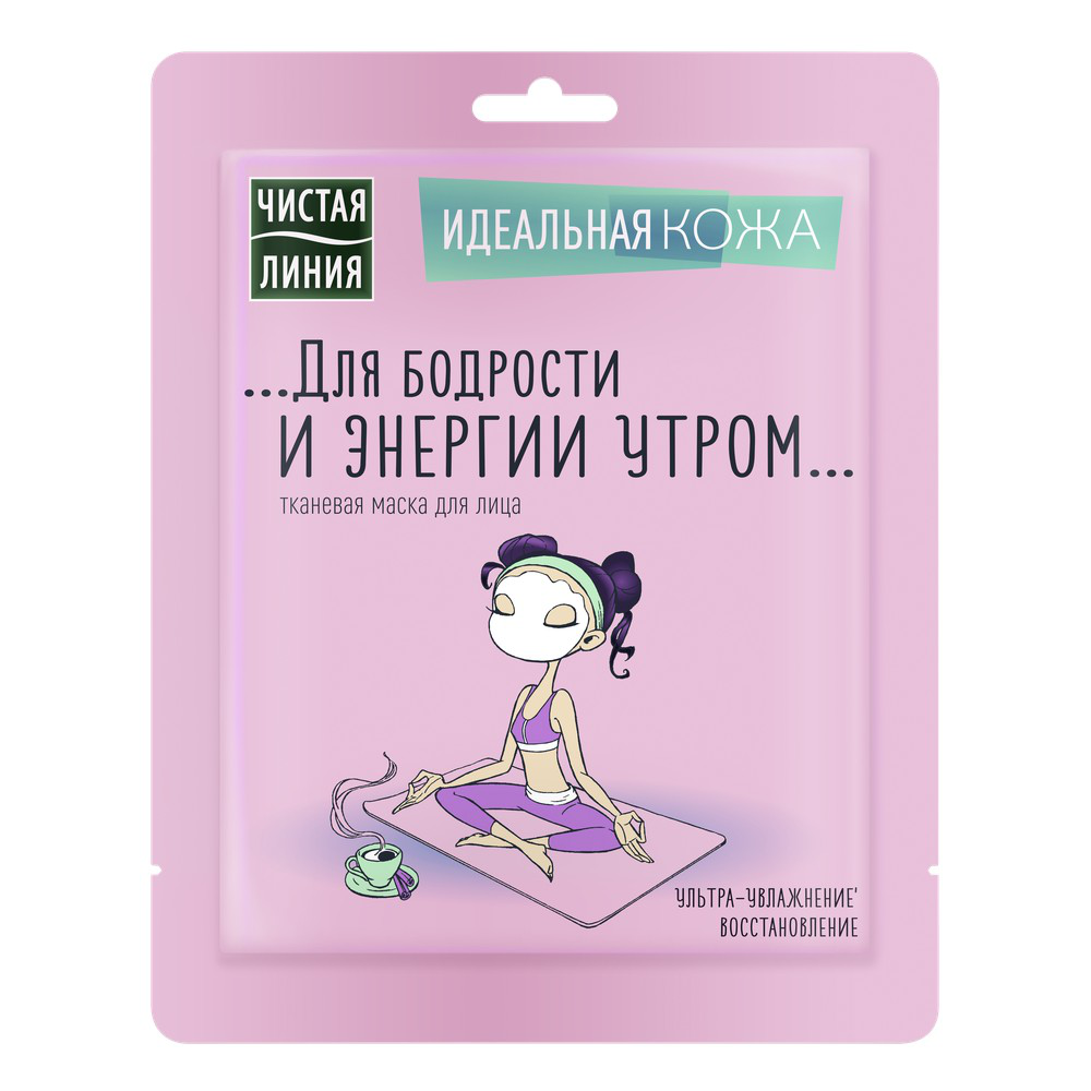 Сто рецептов красоты Маска тканевая д/лица Идеальная кожа