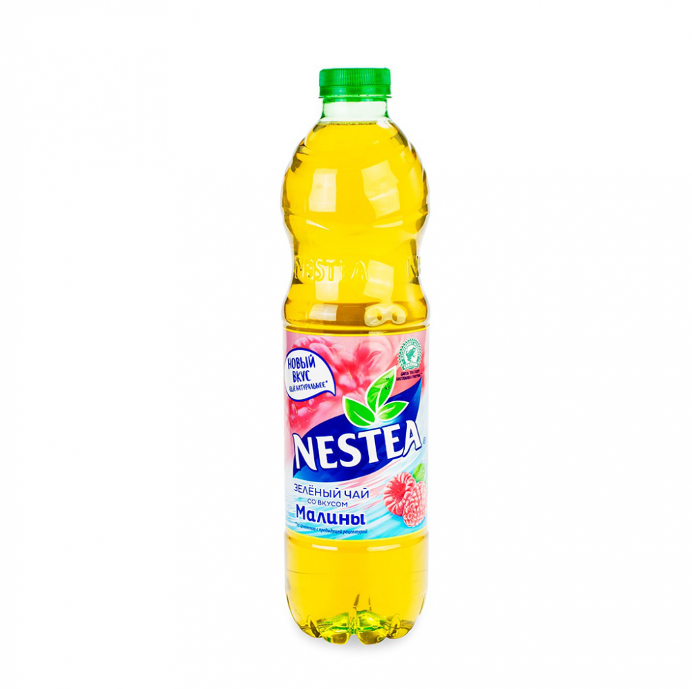 Холодный чай NESTEA зелёный малина КТЦ 1 л