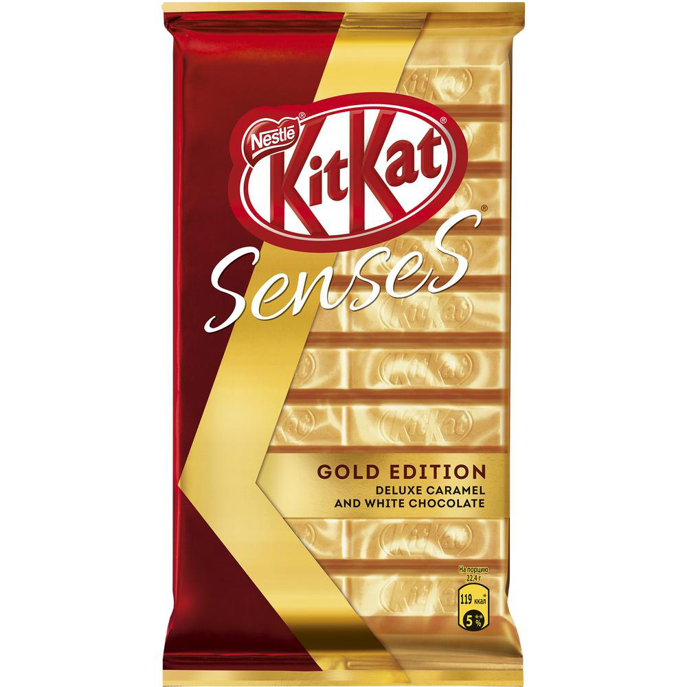 Kitkat Senses белый шоколад и карамель 112г