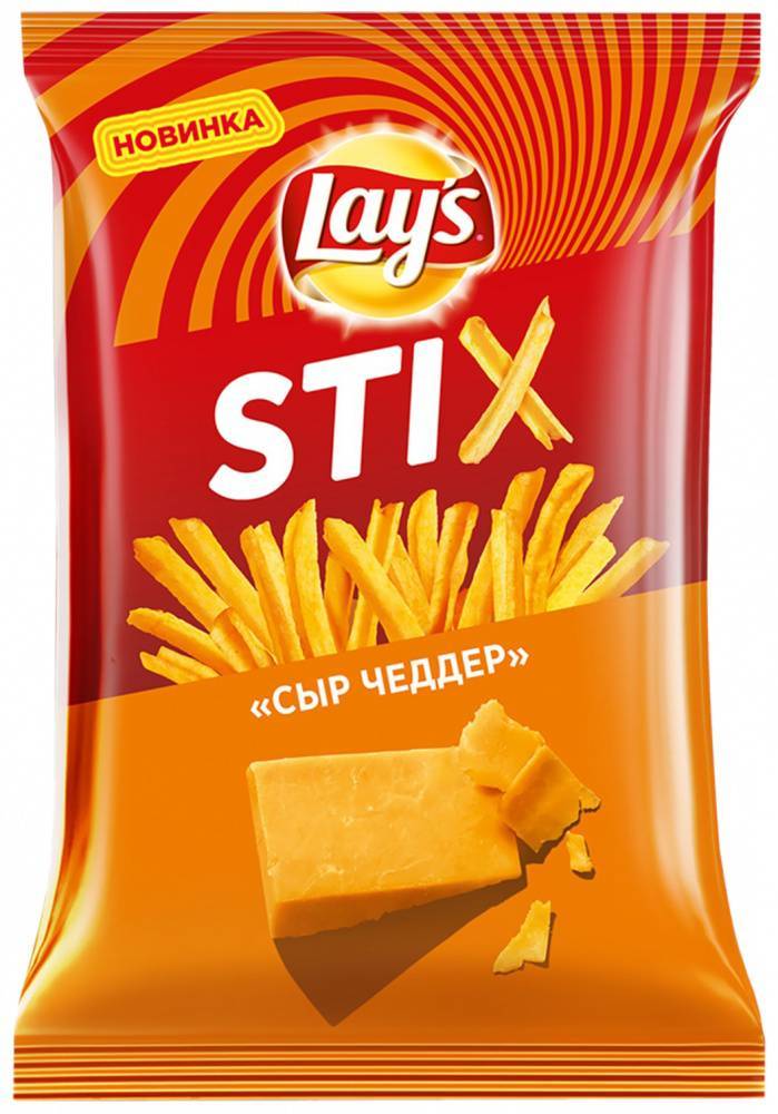 Чипсы LAYS Stix сыр Чеддер 65 г