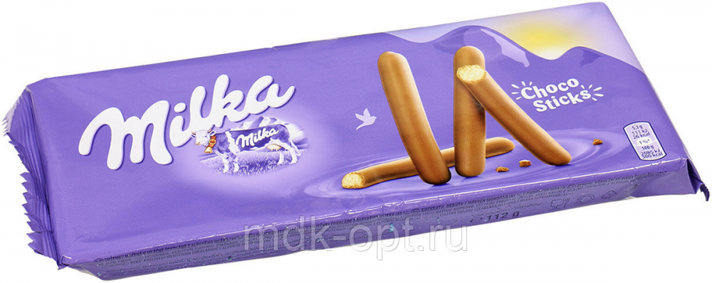 Печенье-палочки MILKA Lila Stix покрытые молочным шоколадом 112 г