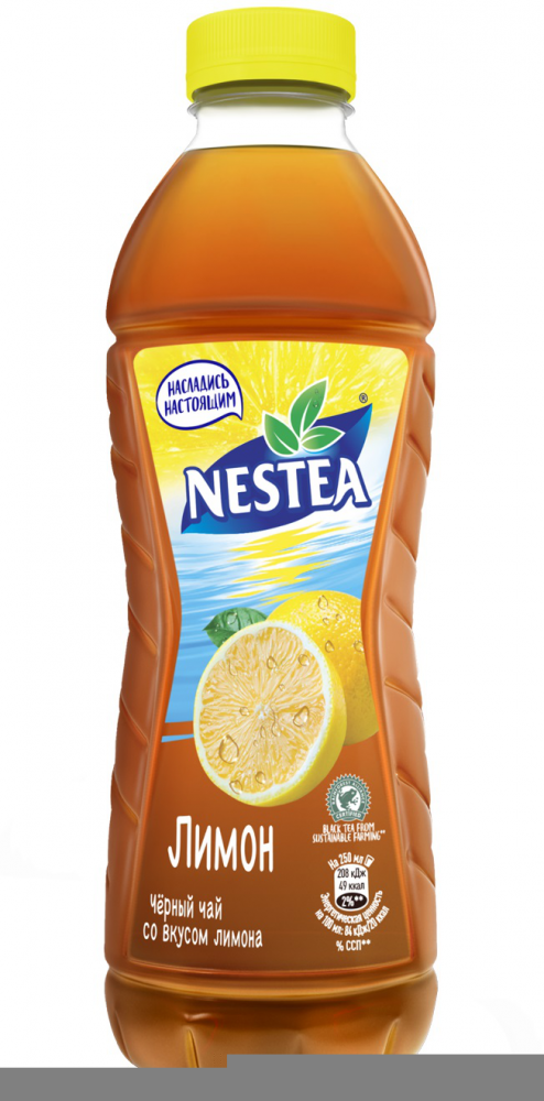 Холодный чай NESTEA чёрный лимон КТЦ 1 л