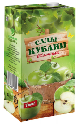 Нектар САДЫ КУБАНИ яблоко 1 л