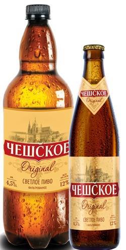 Пиво светлое фильтр. ЧЕШСКОЕ Оргинальное 1,3л 4,9%