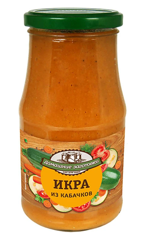 Икра из кабачков ДОМАШНИЕ ЗАГОТОВКИ 480 г