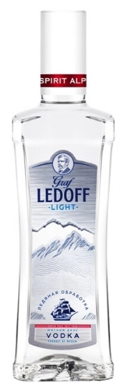 Водка «ГРАФ ЛЕДОФФ ЛАЙТ (GRAF LEDOFF LIGHT)» 0,5л 40%
