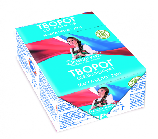 Творог обезжиренный 250гр Белоречье