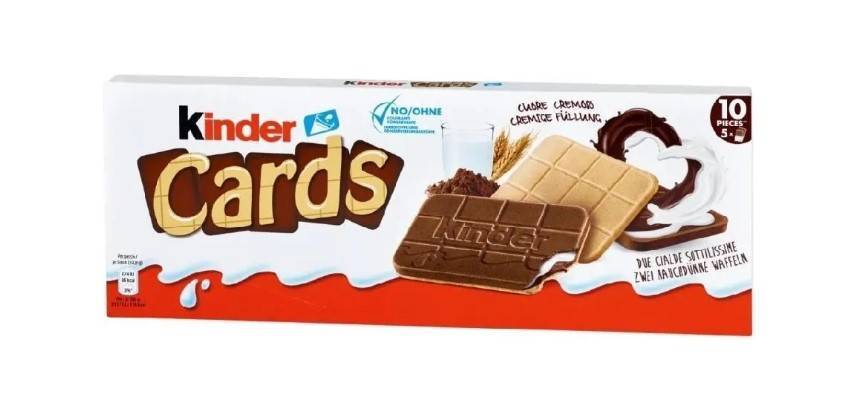 ВАФЛИ KINDER CARDS 128Г