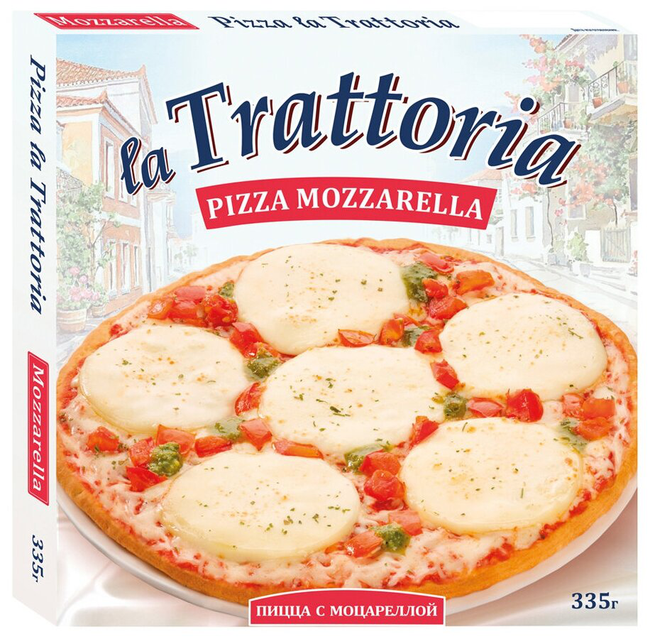 Пицца LA TRATTORIA с моцареллой 335 г