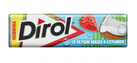 Жевательная резинка DIROL со вкусом клубники 13.6 г