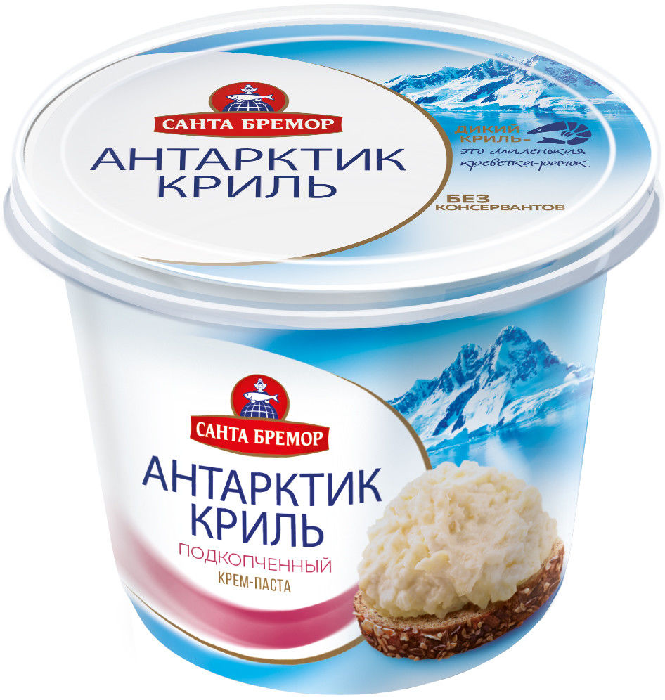 Паста САНТА БРЕМОР Антарктик-криль подкопченый 150 г