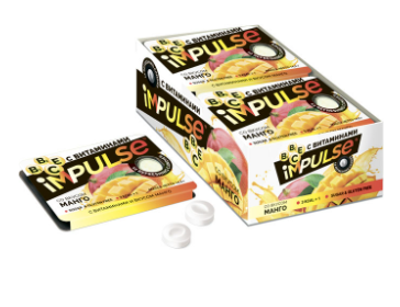 Пастилки iMPULSE со вкусом манго освежающие 14.4 г