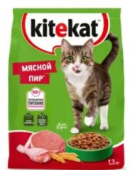 Корм для кошек KITEKAT Мясной Пир 1.3 кг