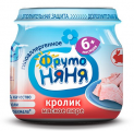 ФрутоНяня Пюре кролик 5+ мес. бан. 80г