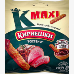 Сухарики Кириешки Maxi Ростбиф+соус терияки 75г