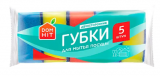Губка DOMHIT Максима для посуды профилированная 5 шт