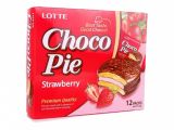 Печенье LOTTE Choco pie клубничный 336 г