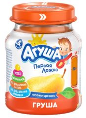 Пюре фруктовое АГУША груша 100 г