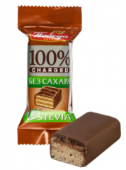 Конфета ПОБЕДА ВКУСА Чаржед вафельная в молочном шоколаде без сахара 45 г