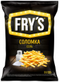 Чипсы из натурального картофеля соломкой «FRY’S» с Солью 90г.