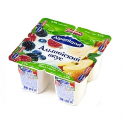 Йогуртный продукт ALPENLAND Легкий лесная ягода/яблоко-груша 95 г 0,3%