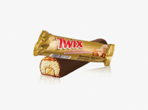 Мороженое TWIX батончик молочное с печеньем и карамелью в глазури 43 г 4%