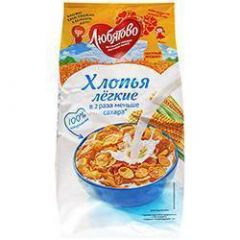 Хлопья ЛЮБЯТОВО Легкие кукурузные 270 г