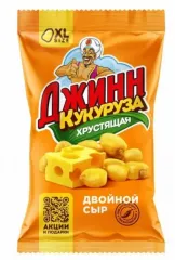 Кукуруза ДЖИНН жареная со вкусом двойного сыра и чили 35 г